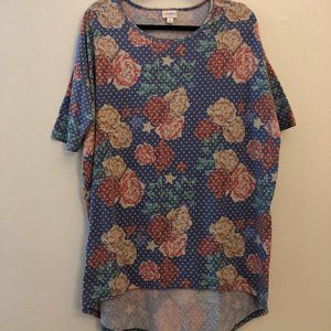 LuLaRoe Americana Irma Tunic Floral and Stars